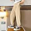 A955 Yang Temprano Niños Verano Nuevo Niños Medianos y Grandes Ligeros Transpirables Modernos Estilo Occidental Pantalones Casuales tipo Leggings para Niñas
