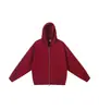 Moletom Cardigan 10 Cores Estilo Americano 420g Peso Pesado Cor Sólida Unissex Marca Tendência Solto Ombro Caído Jaqueta com Capuz Zíper Duplo