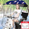 Toldo de aço inoxidável toldo de carro elétrico toldo de motocicleta protetor solar asa lateral suporte sólido placa de resistência Pássaro Equatorial