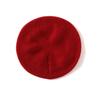 Cachemira 2026 Otoño e Invierno Nuevo para Mujer de Gama Alta Color Sólido Estilo Perezoso Engrosado Cálido de Moda Tejido Casual Boina