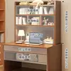 Escritorio Estantería Librería Mesa Integrada Mesa de Escritorio para Computadora en Casa Escritorio para Adultos Mesa de Escritorio para Dormitorio Mesa de Escritorio para Estudiante
