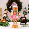 Adornos de Muñecos Navideños de Dibujos Animados Muñeco Navideño Telescópico de Hombre de Jengibre Color Hombre Galleta Adornos para Ventana Decoraciones