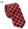 Estilo britânico coreano moda casual 5CM moderno masculino feminino estudante fino gravata estreita xadrez bolinhas listradas impressão
