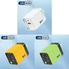 Cargador Rápido Transfronterizo de Nitruro de Galio de 80W Adecuado para Android y Apple Cabezal de Carga Doble Puerto A+C Cargador para Teléfono Móvil