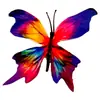 Cabeza de Flor de Mariposa de Goma Suave de Plástico, Decoración del Hogar con Flores Artificiales, Arreglo de Boda, Adornos al por Mayor, Decoración de Mesa para Exteriores
