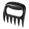 Dispositivo cortador de barbacoa de plástico, dispositivo cortador de carne afilada, resistente a altas temperaturas, para cocina, para cortar alimentos cocidos, con forma de garra de oso.