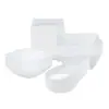 Paquete Combinado de Vajilla Blanca Desechable de PS Mini Estilo Múltiple Taza para Mousse Taza para Postre Plato para Aperitivo Bol para Postre y Plato