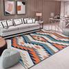 Alfombra nórdica simple abstracta para sala de estar, moderna y sencilla alfombra europea para mesa de centro, dormitorio, mesita de noche, modelo de habitación, lavado sucio
