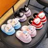 2025 Nuevas Pantuflas de Algodón de Invierno para Niñas Sanrio Cálidas y de Terciopelo Kuromi Para el Hogar Padre-Hijo Pantuflas de Algodón para Niños