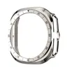 Capa de PC com escala bicolor galvanizada vazada, adequada para Samsung Watch9 Ultra2 47mm, moldura de casca dura semi-fechada