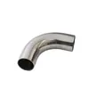 Codo Sanitario de Acero Inoxidable Extendido 304316L de 90 Grados Pulido Interno y Externo Soldado Borde Recto Tubería de Curva