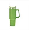 Taza de coche de generación transfronteriza de 40 oz, taza de hielo de doble capa, aislamiento frío, acero inoxidable 304, taza de coche de gran capacidad