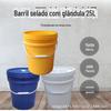 Fabricantes balde plástico 25 litros embalagem redonda grau alimentício com tampa tambor plástico balde plástico em estoque fornecimento