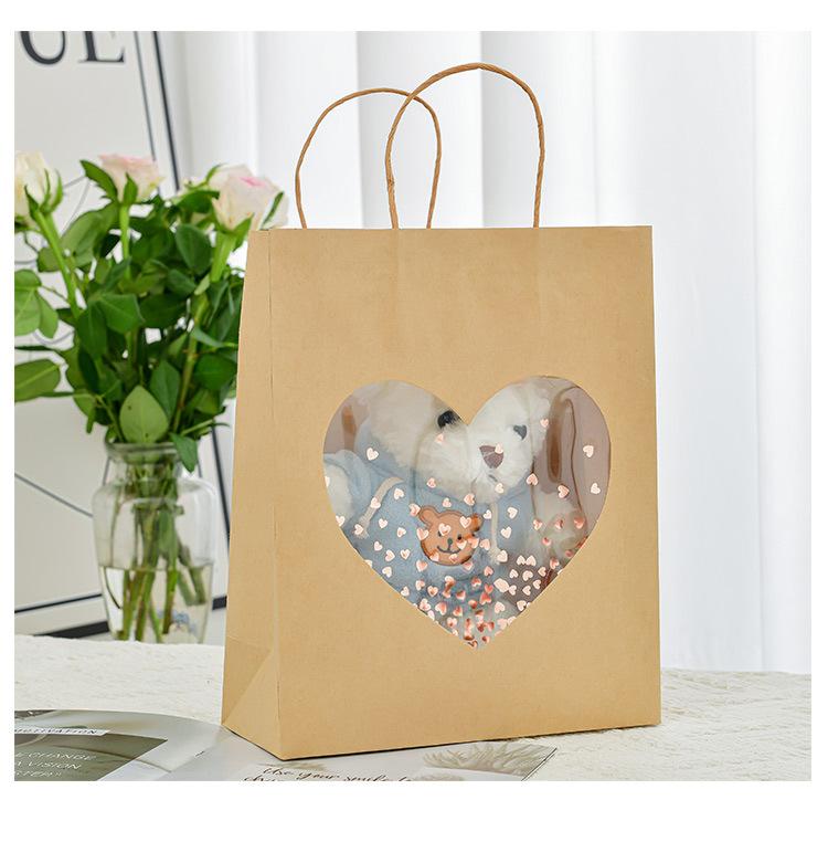 创意牛皮纸开窗礼品袋手提袋