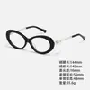 Gafas de Sol Decoradas con Perlas Ch5428, Elegante Diseño Ovalado Ojo de Gato, Efecto Adelgazante, Gafas de Sol de Moda con Protección UV