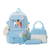 Mochila Nueva para Estudiante Estilo Coreano de Moda Estilo Universitario Mochila Escolar para Campus de Secundaria Set de Mochila de Gran Capacidad