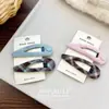 Pinza para el Cabello de Cuadros Dulce para Chica Coreana Pinza Bb Moda Estilo Universitario Pin Lateral con Letra Pin para Flequillo Accesorio para el Cabello Tocado para Mujeres