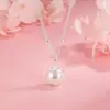 Colar de Pérola Única Banhado a Prata Design de Nicho Simples Versátil High-End Luxo Leve Corrente para Clavícula Venda Direta de Fábrica