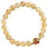 Pulsera de Citrino de una Noche Cristal Natural Cuarzo Rutilado Dorado Pulsera Regalo Estilo Lujo Ligero Joyería para Novia