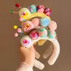 Linda Diadema de Oruga para Niñas para Lavarse la Cara, Divertida Diadema Infantil, Diadema con Pinza para el Cabello, Accesorios para el Cabello de Dibujos Animados, Nueva Diadema para Mujeres