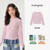 Pudding Haru coleção de inverno: top versátil para meninas, novo estilo de inverno 2026, camiseta de base antibacteriana e quente para crianças