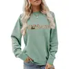 Nova Blusa de Moletom Redonda Estampada com Padrão de Vaca Carhartt da Amazon Ebay Produtos Prontos Casuais Femininos Europeus e Americanos