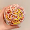 Anillo para el Pulgar de Color Caramelo para Niños Cuerda Elástica Alta para el Cabello de Niñas Cuerda para el Cabello Cabello de Bebé Accesorios para el Cabello