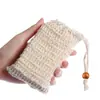 Bolsa de jabón de ramio, bolsa de red espumadora para jabón hecha a mano, red espumadora para jabón, bolsa exfoliante para jabón, bolsa para jabón rallado, bolsa espumadora de almacenamiento