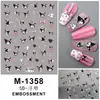 Nova Tecnologia Adesivos de Arte para Unhas Estéreo 5D Ursinho de Mel Adesivos em Relevo Adesivos de Animais de Desenho Animado Podem Misturar Venda por Atacado