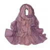 Novo Estilo Cachecol de Chiffon com Pérolas em Gradiente de Cor Círculo com Strass Cachecol de Minorias Étnicas Lenço de Cabeça Africano Malaio Indonésio