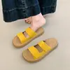 Sandálias Birkenstock Femininas com Velcro 2026 Novas de Verão Chinelos de Solado Macio para Mulheres Sandálias Planas de Praia para Uso Externo