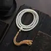 Pulsera de Raíz de Bodhi de Jade Blanco con 108 Cuentas Cilíndricas de Corte Recto, Cuentas de Bodhi, Estilo Borla, Pulsera y Collar Decorativos, Venta al por Mayor