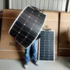 Panel Solar Semiflexible Nuevo 100W Sistema Fotovoltaico Panel de Batería 12V Montado en Techo de RV Vehículo Panel Suave