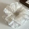 Tecido de Renda Flor de Cerejeira da Primavera Anel de Cabelo Intestino Grosso Dupla Camada Estilo Doce Fresco Estilo Mori Acessórios de Cabelo para Meninas