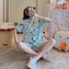 Pijamas transfronteiriços pijamas de verão de manga curta senhoras bonito Net Red Jade Canela cão roupas de casa nova
