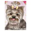 Ventas Directas de Fábrica Fuente Transfronteriza Fabricante Pintura de Diamantes Animal Cachorro 5D DIY Hecho a Mano Pintura Decorativa para Sala de Estar