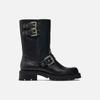 Botas Martin de verano Zarr para mujer, con punta redonda, estilo europeo y americano, botas de caballero, botas cortas con hebilla de metal, botas vaqueras occidentales, botas de plataforma