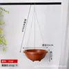 Maceta de Plástico Engrosada con Ganchos para Colgar en el Balcón, Adecuada para Cultivar Plantas Verdes como Potos y Orquídeas Colgantes