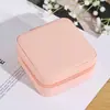 Caja de Joyería Mini Transfronteriza Caja de Joyería Portátil para Viajes al Aire Libre Caja de Almacenamiento para Pendientes Bolsa con Cremallera Portátil para Joyería de Viaje