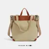 2026 Bolsa Tote Práctica de Gran Capacidad para Mujer, Bolso de Lona Retro a la Moda, Bolso de Compras para Viajes Estilo Coreano, Bolso Cruzado