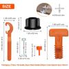 Nivelador de baldosas cerámicas tipo T, 502 piezas/bolsa, transfronterizo, ajustador, cruz, herramienta de posicionamiento para baldosas de pared y piso