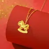 Tichia Original CNC Gelo Triturado Gelo Imediatamente Tem Dinheiro Colar Feminino Prata de Lei S925 Moda High-End Colar do Ano do Cavalo