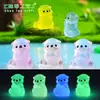 Micro-Paisaje Creativo Luminoso Pequeña Nutria Animal Acuario Paisajismo DIY Decoración Accesorios Mini Botella Ecológica Pequeños Adornos