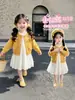 Vestido de niña para otoño 2026, nuevo cárdigan abrigo suéter para niños, conjunto de vestido de princesa, vestido de otoño para bebé