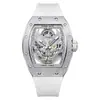 Reloj Mecánico Automático Bugatti Suizo Moda Reloj de Dragón Luminoso Impermeable Reloj Barril de Vino Doble Cara Hueco