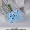 Diseño de Escena de Boda con Flores Artificiales Azules, Arreglo de Piso con Flores Falsas, Phalaenopsis, Tulipanes, Arreglo Floral Decorativo Suave
