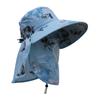 Sombrero de sol de ala ancha para primavera y verano, sombrero de sol para secado al aire libre en granja, sombrero de sol con protección solar para ciclismo, sombrero de té con máscara a prueba de polvo para mujer