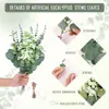 Amazon TEMU Combinação de Eucalipto Simulado DIY Galhos de Inserção Folhas de Dinheiro Gipsofila Flor Artificial Decoração Transfronteiriça