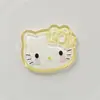 Fofo desenho animado transparente cabeça de gato KT tamanho pequeno acessórios de laço terno materiais DIY feitos à mão decoração de capa de celular