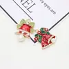 Série de Natal Daiyi Caixa de presente Papai Noel acessórios de liga DIY acessórios para cabelo roupa pulseira pingente pingente